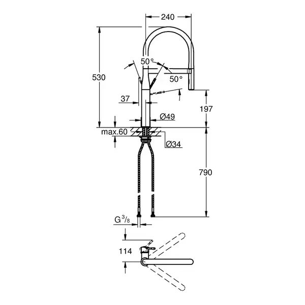 Змішувач для кухні Grohe Essence, теплий захід сонця матовий (30294DL0) Змішувач для кухні Grohe Essence, теплий захід сонця матовий (30294DL0)