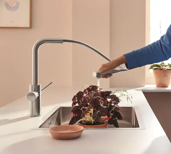 Змішувач для кухні Grohe Blue Pure Minta (колір - сталь) 30601DC0 Змішувач для кухні Grohe Blue Pure Minta (колір - сталь) 30601DC0
