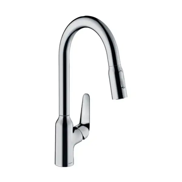 Змішувач для кухні Hansgrohe Focus M42-H220 2jet з висувним виливом, хром (71800000)