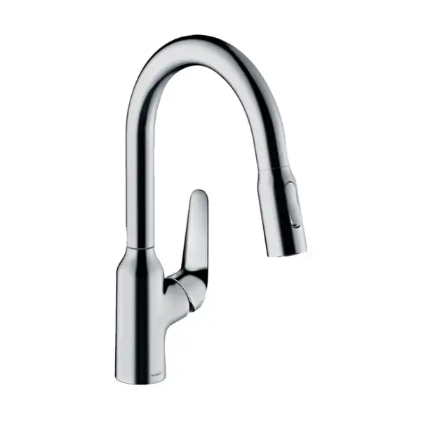 Змішувач для кухні Hansgrohe Focus M429-H180 з висувним виливом, хром (71801000) Змішувач для кухні Hansgrohe Focus M429-H180 з висувним виливом, хром (71801000)
