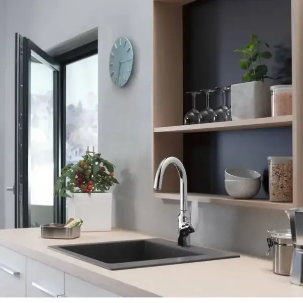 Змішувач для кухні Hansgrohe Focus M421-H220, сталевий (71802800)
