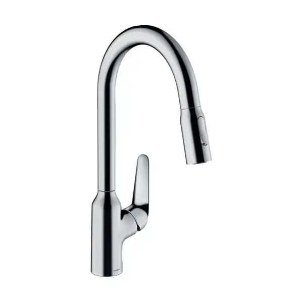 Змішувач для кухні Hansgrohe Focus M42-H220 2Jet з висувним виливом, Sbox, хром (71820000)