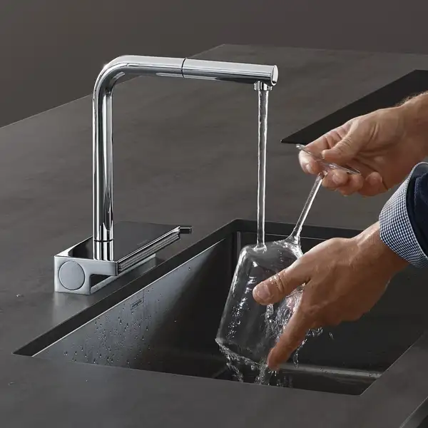 Змішувач для кухні Hansgrohe Aquno Select M81 250 2jet (колір - хром), з витяжним душем  73836000