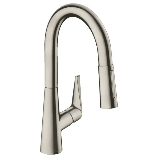 Смеситель для кухни 160, с вытяжным душем, 2jet, sBox Hansgrohe Talis M51 (цвет - сталь) 73850800