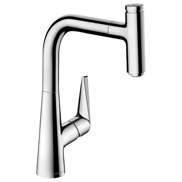 Кухонный смеситель 220, с вытяжным изливом, 1jet, sBox Hansgrohe Talis Select M51 (цвет - хром) 73852000