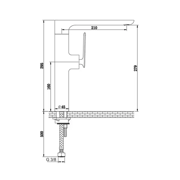Смеситель для кухни KOHLMAN EXPERIENCE GRAPHITE (QB146EG)