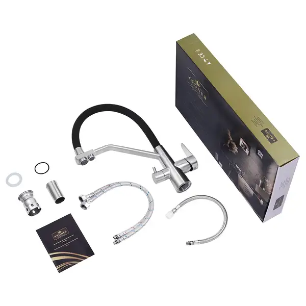 Kroner Klassisch Кухонный смеситель, черный (ESG03817BLK) (Klassisch-ESG03817BLK)