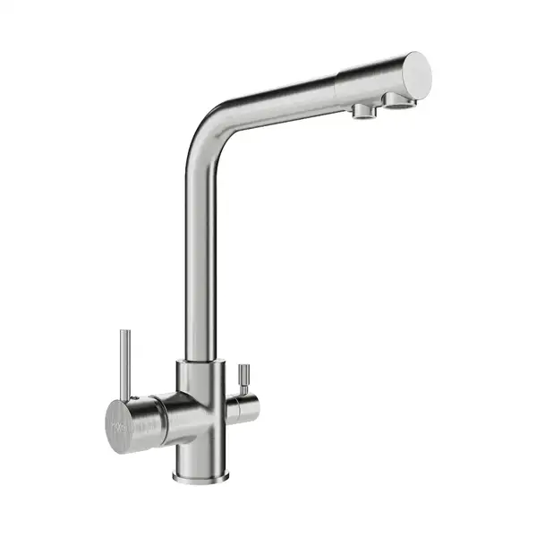 Смеситель для кухни MEXEN DUERO INOX на две воды (MEX-671600-99)