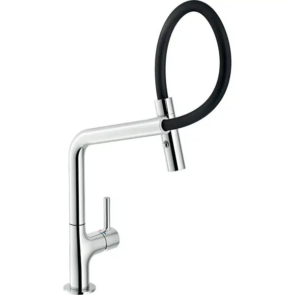 MP119400CR Змішувач кухонний Lamp, лійка з ручним душем на магніті, хром Nobili ІТАЛІЯ (MP119400CR)