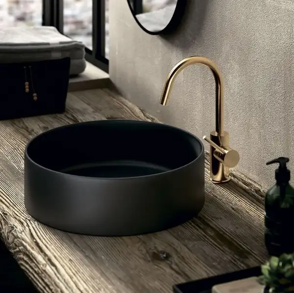 Змішувач для кухні Paffoni Light, з поворотним виливом, Honey Gold (LIG280HG)