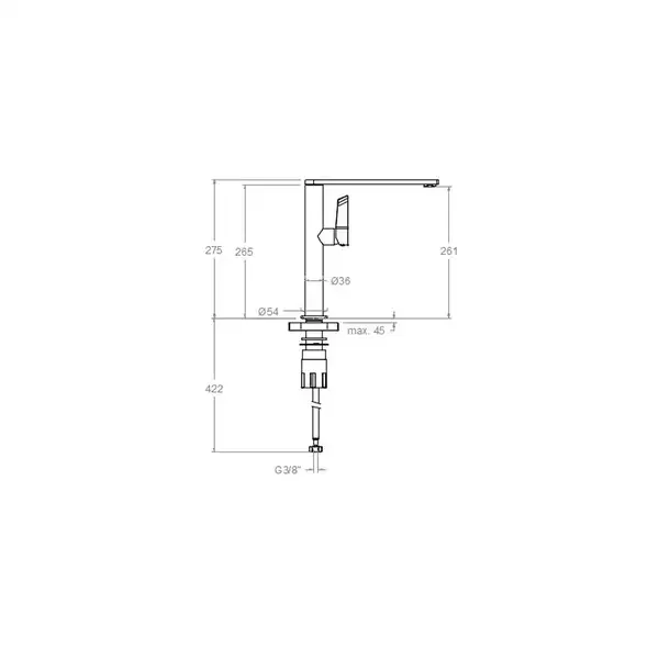 Ramon-Soler Ramon Soler KITCHEN Змішувач для кухні, нікель (388401MCNC38E303600)