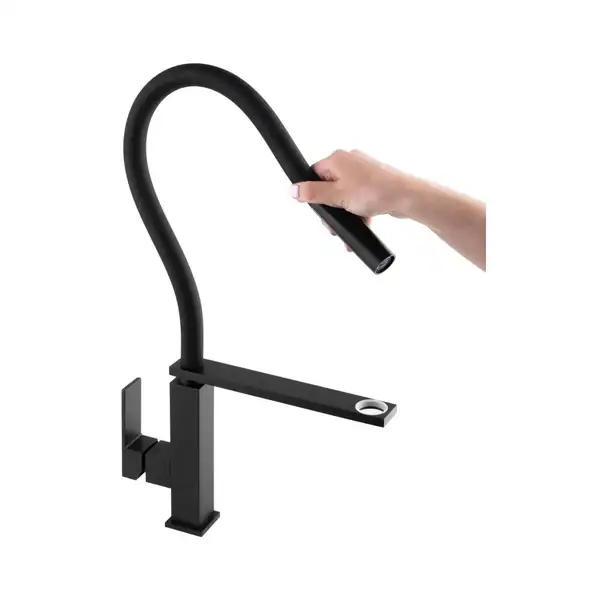 Смеситель для кухни Yoka FERRA BLACK черный (BZ.FERRA-BLK) Смеситель для кухни Yoka FERRA BLACK черный (BZ.FERRA-BLK)