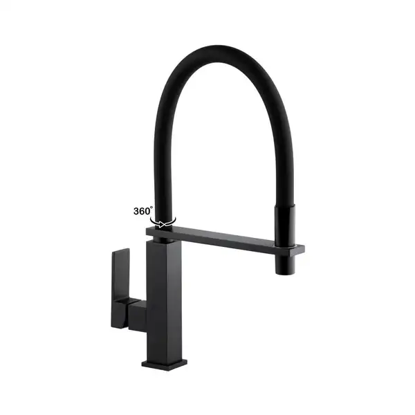 Смеситель для кухни Yoka FERRA BLACK черный (BZ.FERRA-BLK) Смеситель для кухни Yoka FERRA BLACK черный (BZ.FERRA-BLK)