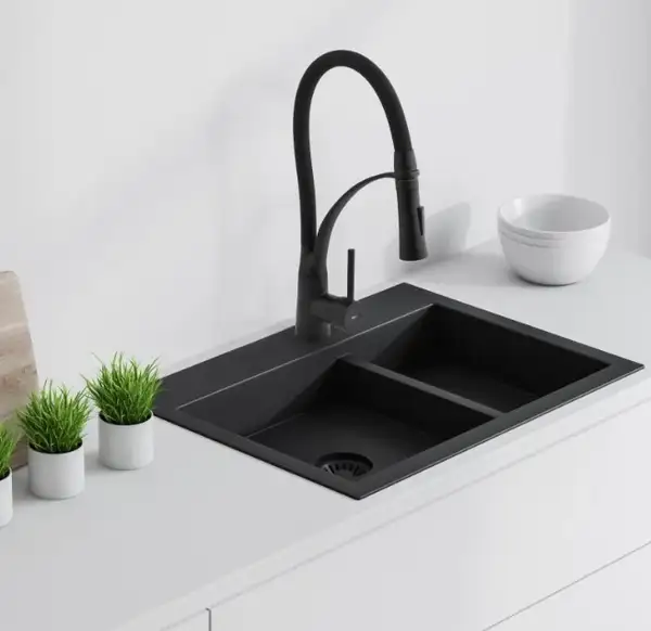 Смеситель для кухни Yoka ZEFIR BLACK черный (BZ.ZEFIR-BLK)