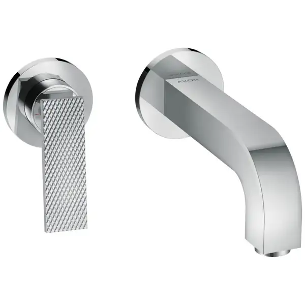 Змішувач для умивальника Axor Citterio 220 Lever rhombic cut зі стіни, Chrome (39181000)