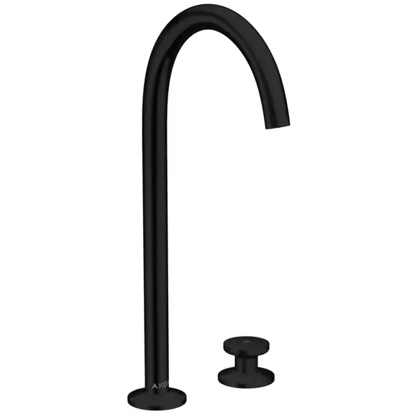 Змішувач для умивальника Axor Select 220 на 2 отвори із донним клапаном push-open, Matt Black (48060670)