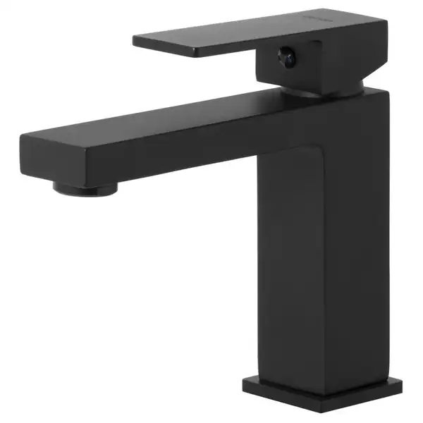 Смеситель для раковины (умывальника) Corsan ANGO BLACK MATT черный низкий (CMB3016BL)