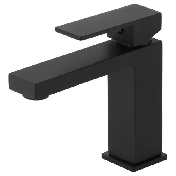 Смеситель для раковины (умывальника) Corsan ANGO BLACK MATT черный низкий (CMB3016BL)