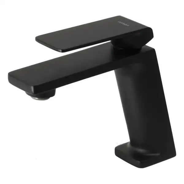 Смеситель для раковины (умывальника) Corsan TRINO BLACK MATT черный низкий (CMB7111BL)