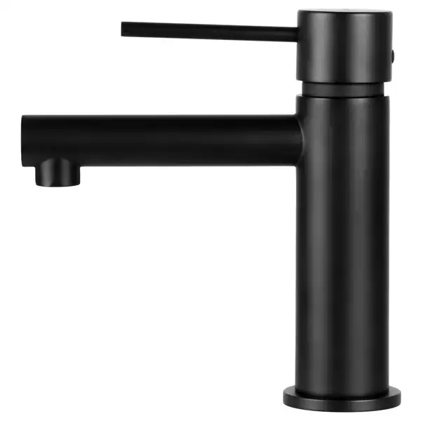 Смеситель для раковины (умывальника) Corsan LUGO BLACK MATчерный низкий (CMB7511BL)
