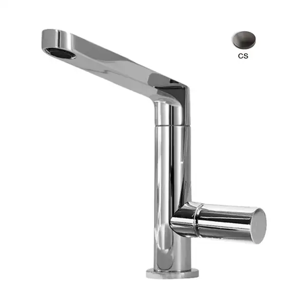 Fima Carlo Змішувач для умивальника Fima NomosGo, браширований чорний хром (F4161CS)
