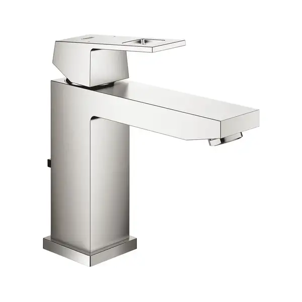 Змішувач для умивальника Grohe Eurocube M-Size, з донним клапаном, сталь (23445DC0)