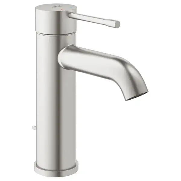 Змішувач для умивальника GROHE Essence, латунь з донним клапаном DN 15 розмір S, сталь (24171DC1)