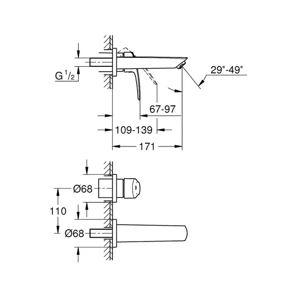Grohe Eurosmart New Змішувач для раковини, хром (29337003)