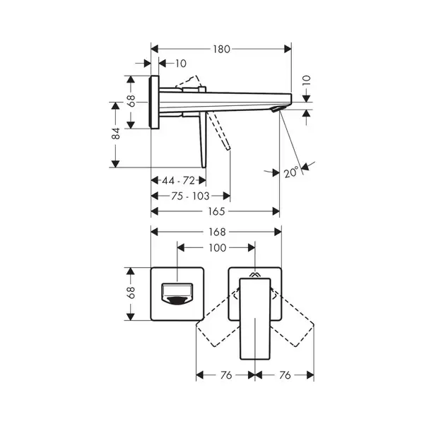 Hansgrohe Metropol Змішувач для умивальника, хром (32525000)