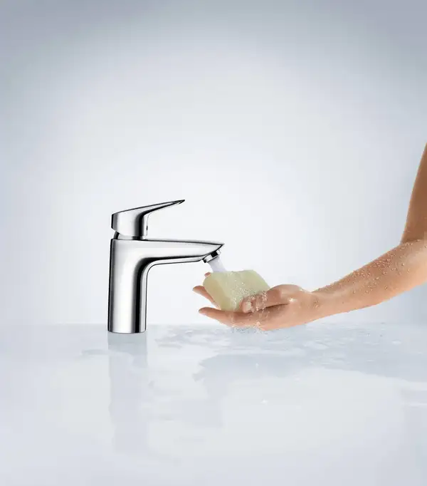 Смеситель для раковины 70 Hansgrohe Logis Coolstart (цвет - хром), без донного клапана 71073000