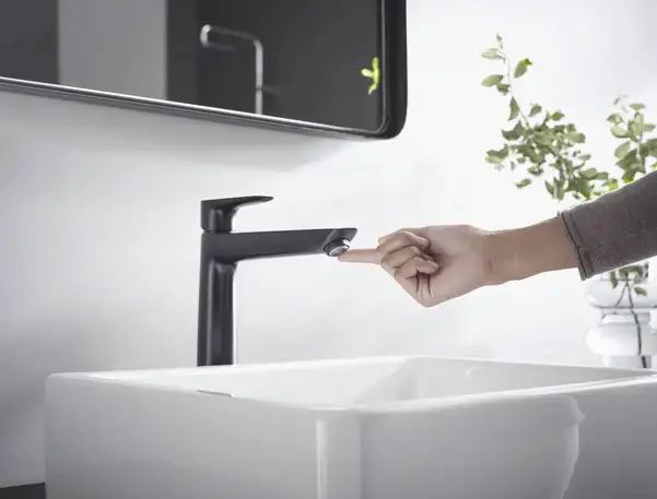 Змішувач для раковини високий Hansgrohe Talis E (колір - чорний матовий), без донного клапана 71717670 Змішувач для раковини високий Hansgrohe Talis E (колір - чорний матовий), без донного клапана 71717670