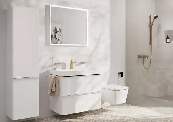 HANSGROHE Tecturis E Змішувач для раковини, шліфована бронза (73011140)