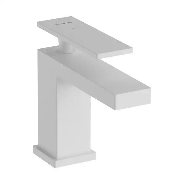 Кран для раковини тільки для холодної води 80 EcoSmart+ Hansgrohe Tecturis E (колір - білий матовий) 73013700