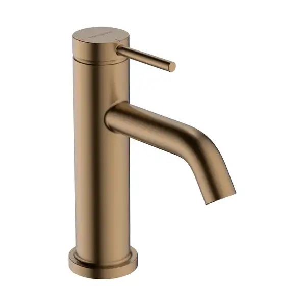 Смеситель для раковины 80 CoolStart Hansgrohe Tecturis S (цвет - матовоя бронза), без донного клапана 73301140