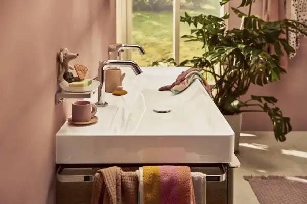 Смеситель для раковины 110 Fine CoolStart Hansgrohe Tecturis S (цвет - хром), без донного клапана 73321000
