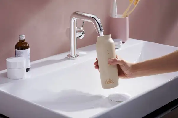 Смеситель для раковины 110 Fine CoolStart Hansgrohe Tecturis S (цвет - хром), без донного клапана 73321000