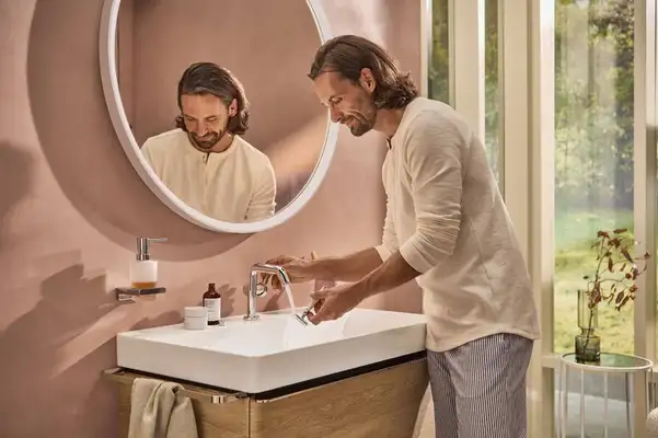 Смеситель для раковины 110 Fine CoolStart Hansgrohe Tecturis S (цвет - хром), без донного клапана 73321000