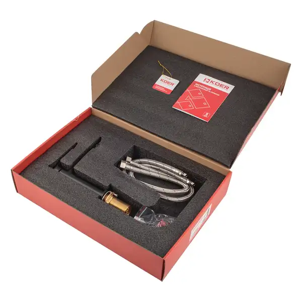 KOER KB-10028-05 Змішувач для умивальника, хром (KR5290)