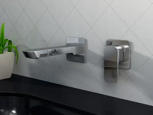 Смеситель для раковины (умывальника) KOHLMAN FOXAL CHROME + BOX скрытого монтажа (QW180F)