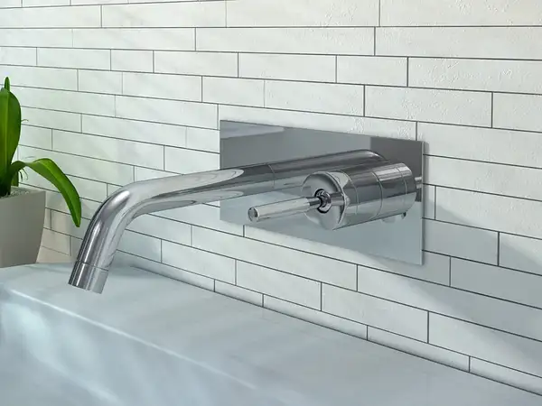Смеситель для раковины (умывальника) KOHLMAN MAXIMA CHROME + BOX скрытого монтажа (QW185M)
