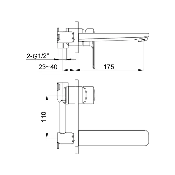 Kohlman Texen Змішувач для раковини, хром (QW185T) Kohlman Texen Змішувач для раковини, хром (QW185T)