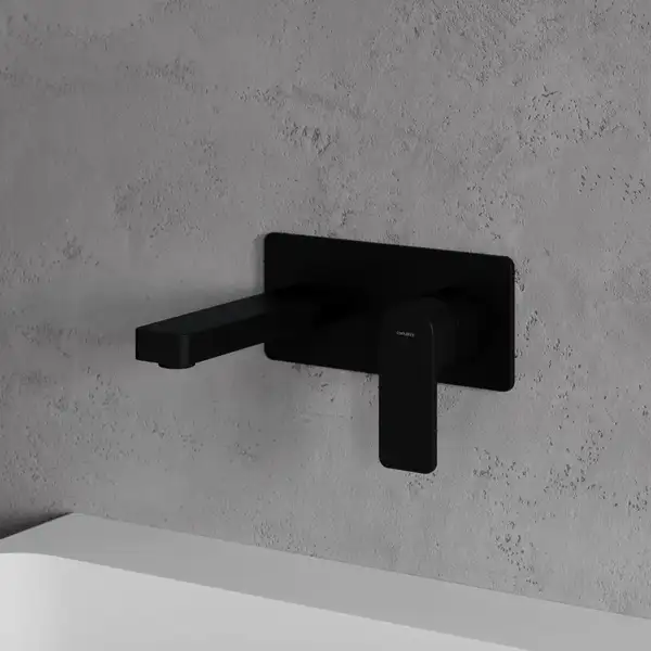 змішувач для умивальника Omnires Baretti прихованого монтажу, black mat (BA7815BL) (BA7812BL)