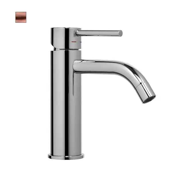 Змішувач для умивальника Paffoni Light без донного клапана, Brushed Copper (LIG071RMSP)