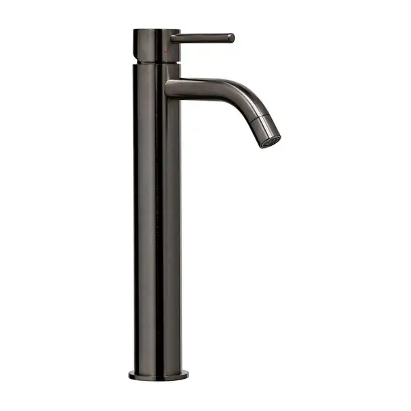 Змішувач для умивальника Paffoni Light високий, з донним клапаном, Brushed Black Nickel (LIG085NKNSP)