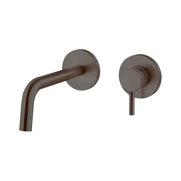 Змішувач для умивальника настінний Paffoni Light, вилив 24.8 см, Brushed Black Nickel (LIG106NKNSP70)