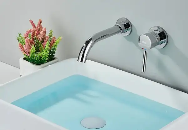 Смеситель для раковины (умывальника) REA LUNGO LONG CHROM + BOX хром скрытого монтажа (REA-B0369)