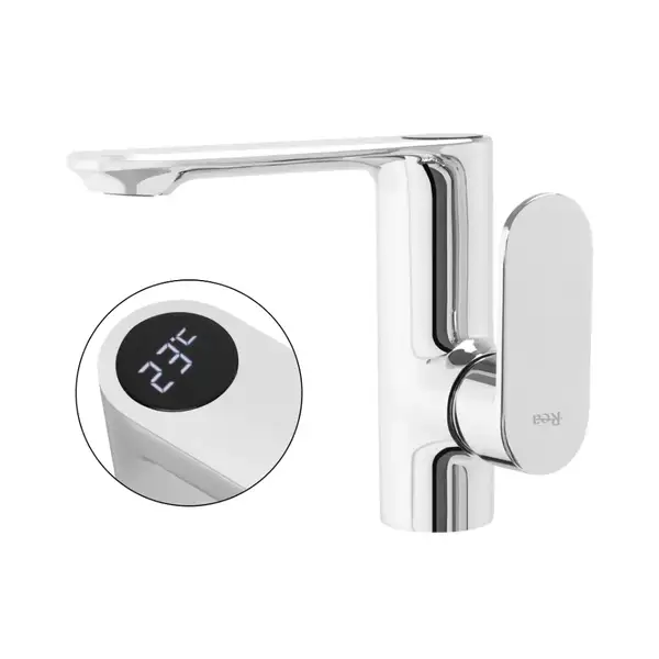 Rea MILS LCD Змішувач для раковини, хром (REA-B2000)