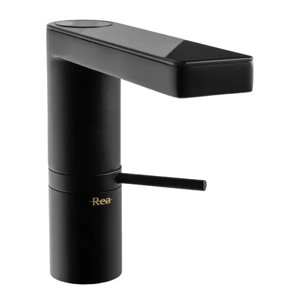 Rea AMAR LCD BLACK Змішувач для раковини, чорний (REA-B2065)