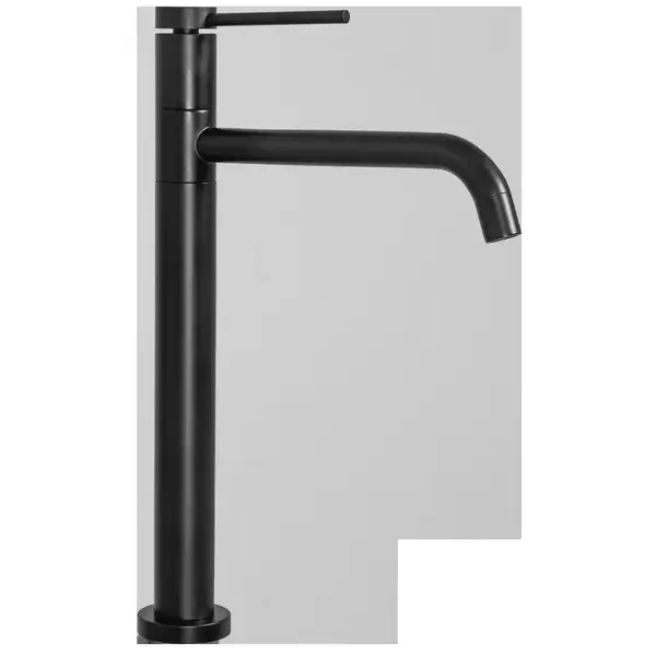 Rea Lugano Slim Смеситель для раковины, высокий черный (REA-B5001)