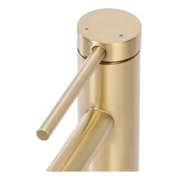 Смеситель для раковины (умывальника) REA FOSS BRUSHED GOLD золотой матовый высокий (REA-B5319)
